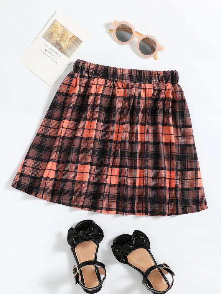  Short Plaid Kids Clothing 4228