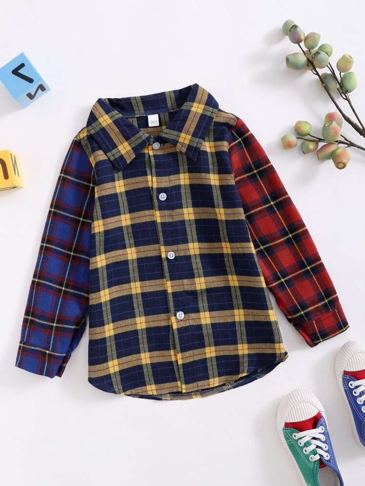 Regular Fit Collar Long Sleeve Regular Kids Clothing 3010