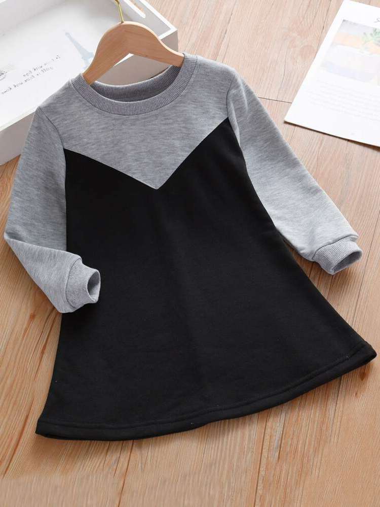 Round Neck Casual Regular Fit Toddler Girls Clothing 3974