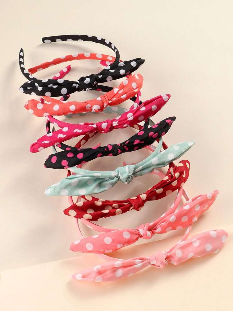 Polka Dot Casual Multicolor Kids Accessories 333