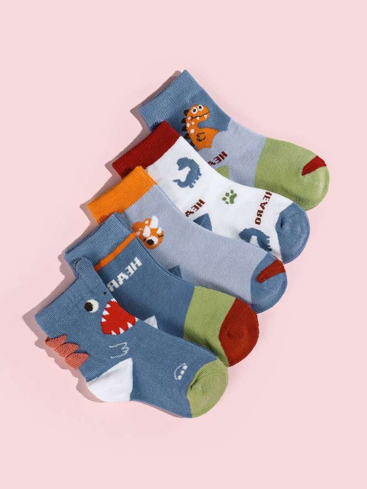  Cartoon Multicolor Kids Socks 46