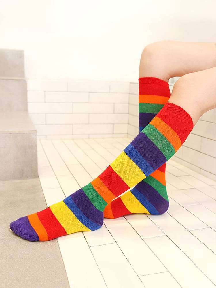   Colorblock Kids Socks 117