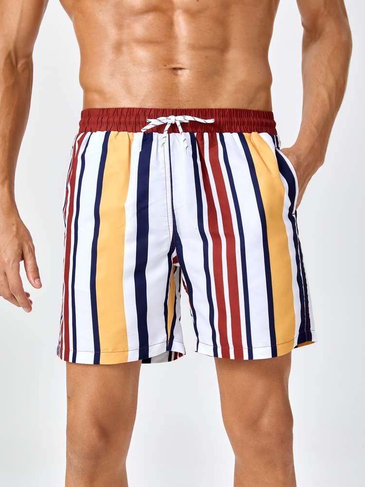  Drawstring  Men Swimwear 126