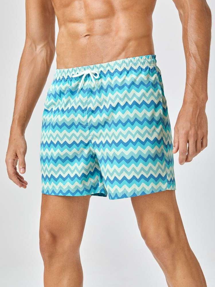  Chevron Drawstring Men Clothing 7258