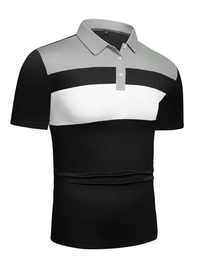 Polo Regular Fit Work Button Front Men Clothing 7907