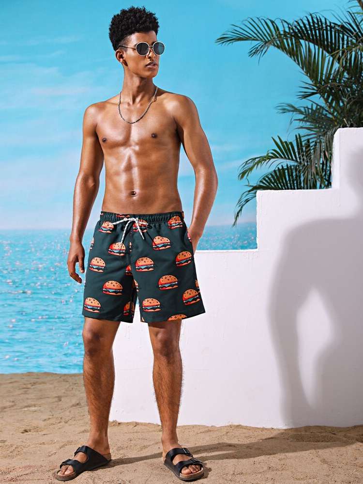  Vacation All Over Print Men Beach Shorts 3923