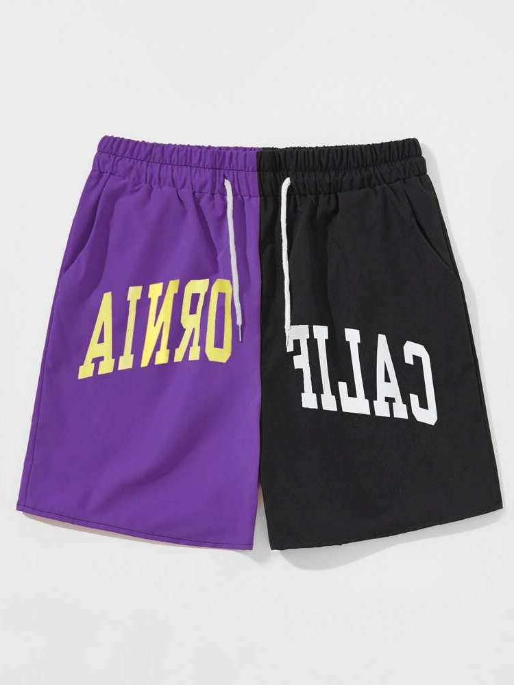  Multicolor Letter Men Shorts 7717