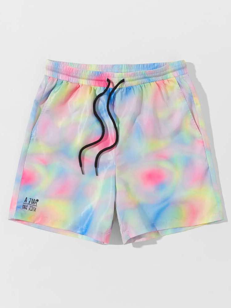 Drawstring Tie Dye Men Clothing 285