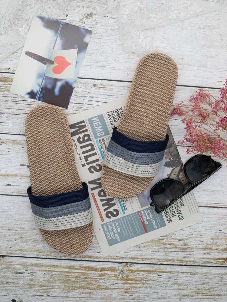   Colorblock Men Flip Flops  Slides 1685