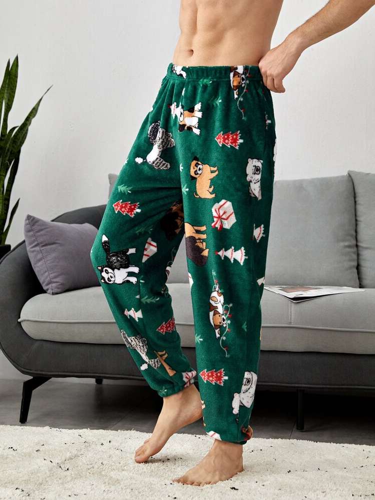  Casual Christmas Men Loungewear Bottoms 8513