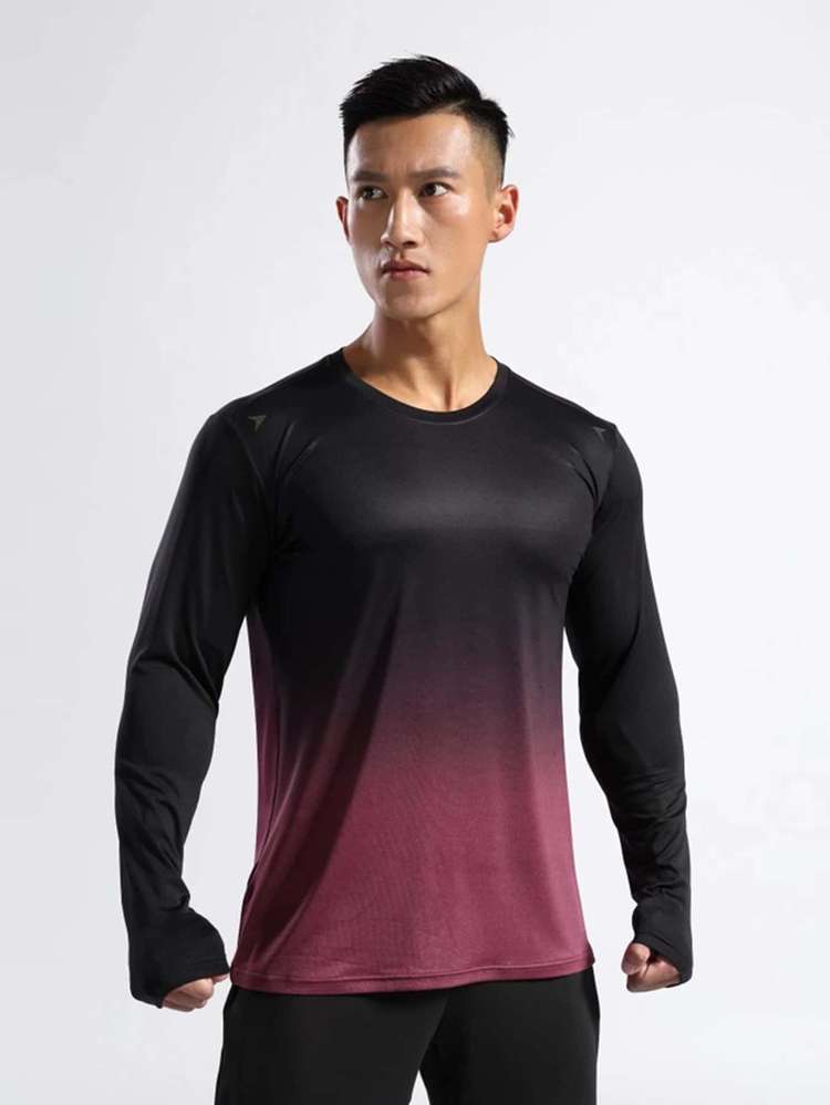 Round Neck Long Sleeve Regular Fit Men Activewear 4952