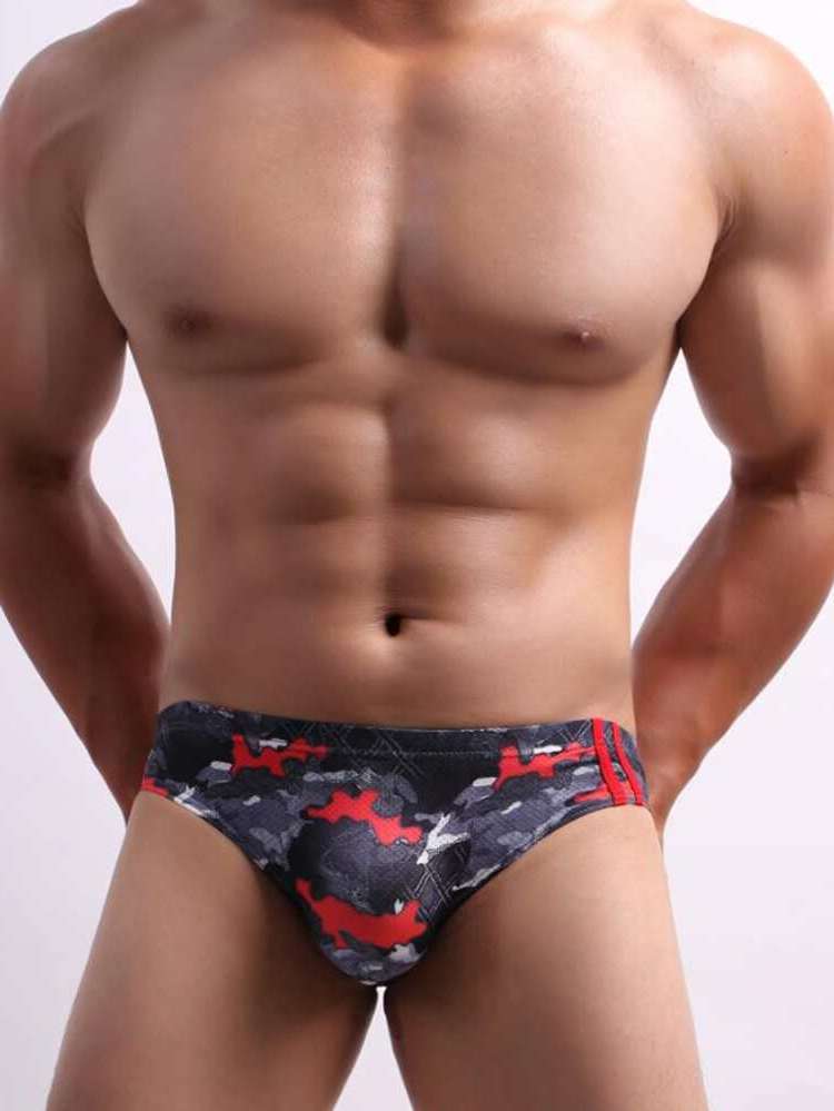 Striped Multicolor  Men Underwear 354