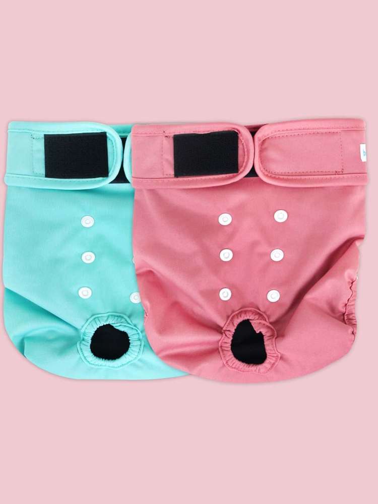  Multicolor Patched Pet Sanitary Pants 274