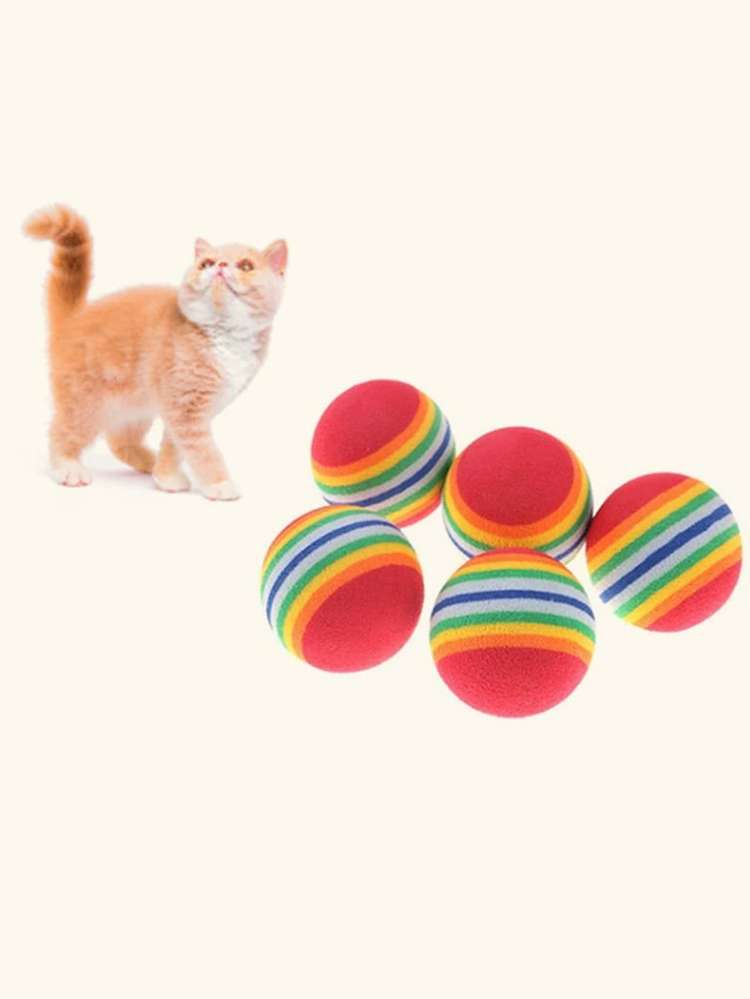 Multicolor Rainbow Stripe Cat Teasers 587