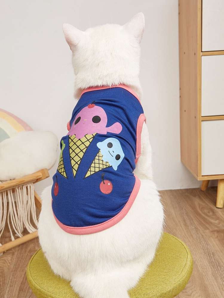  Multicolor Pet Tops 2132