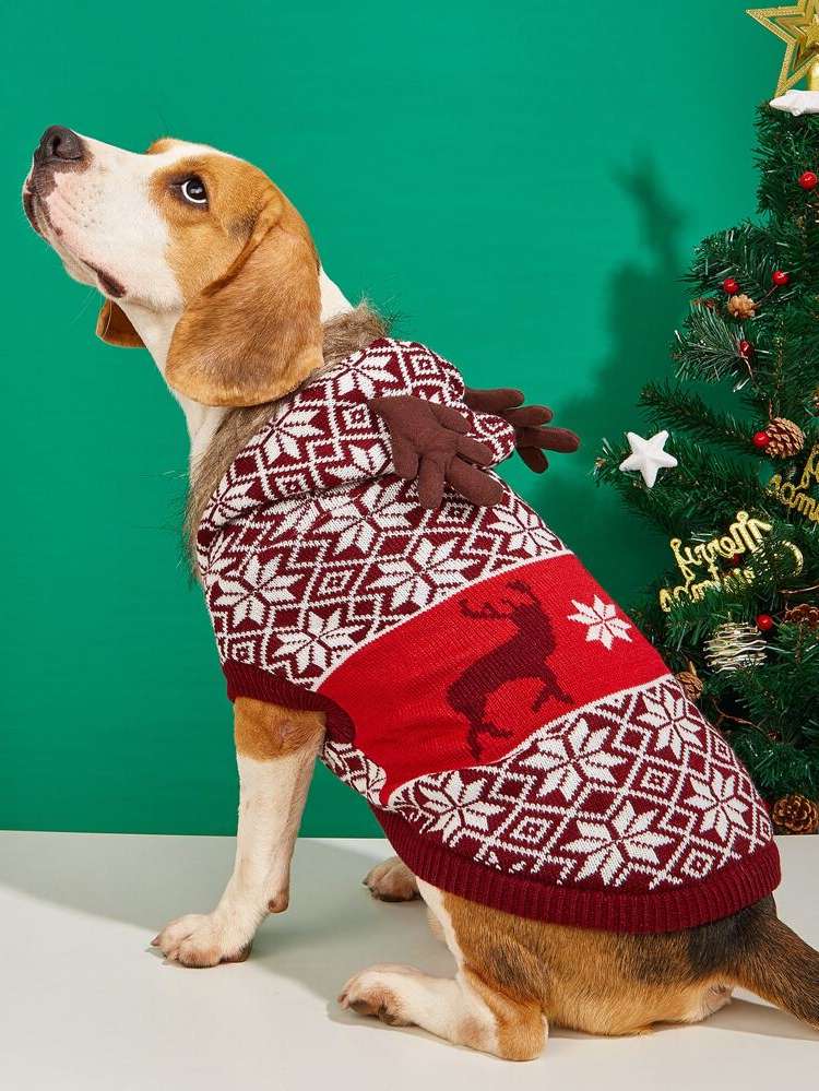  Multicolor Christmas Pet Sweaters 3640