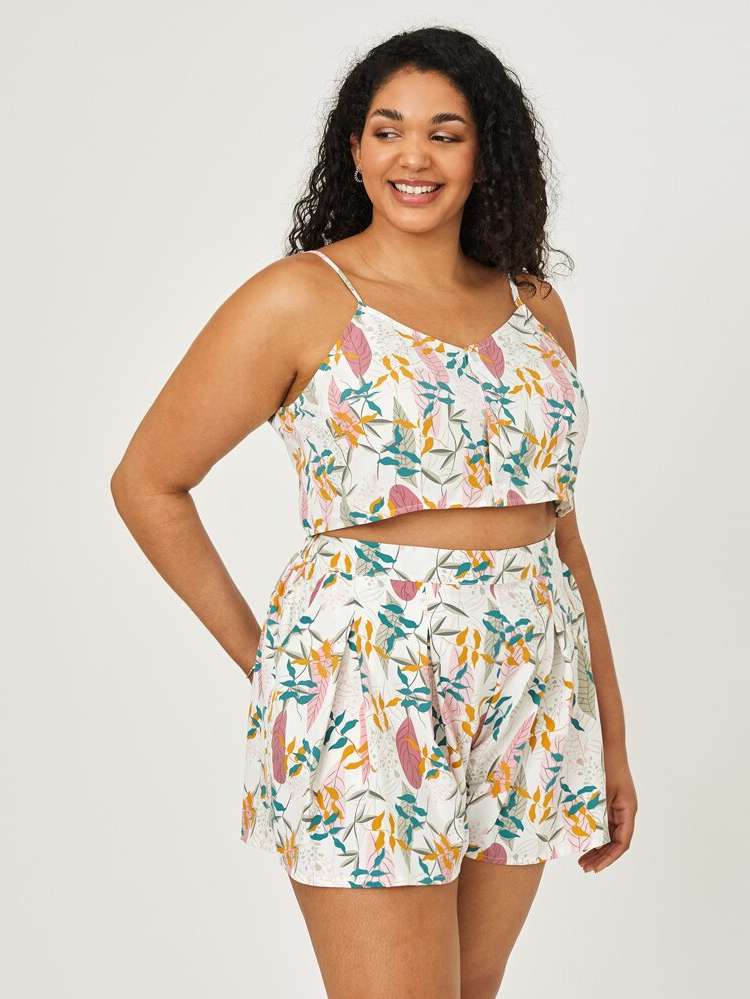  Sleeveless Plus Size Co-Ords 952