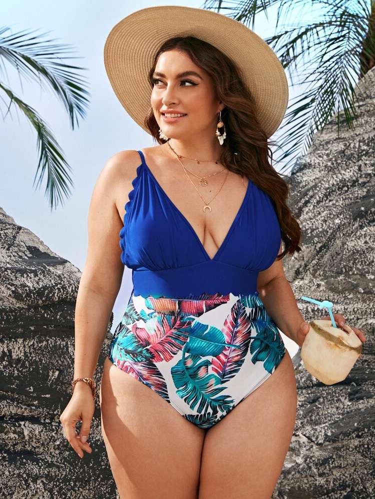  Multicolor Plus Size Beachwear 499