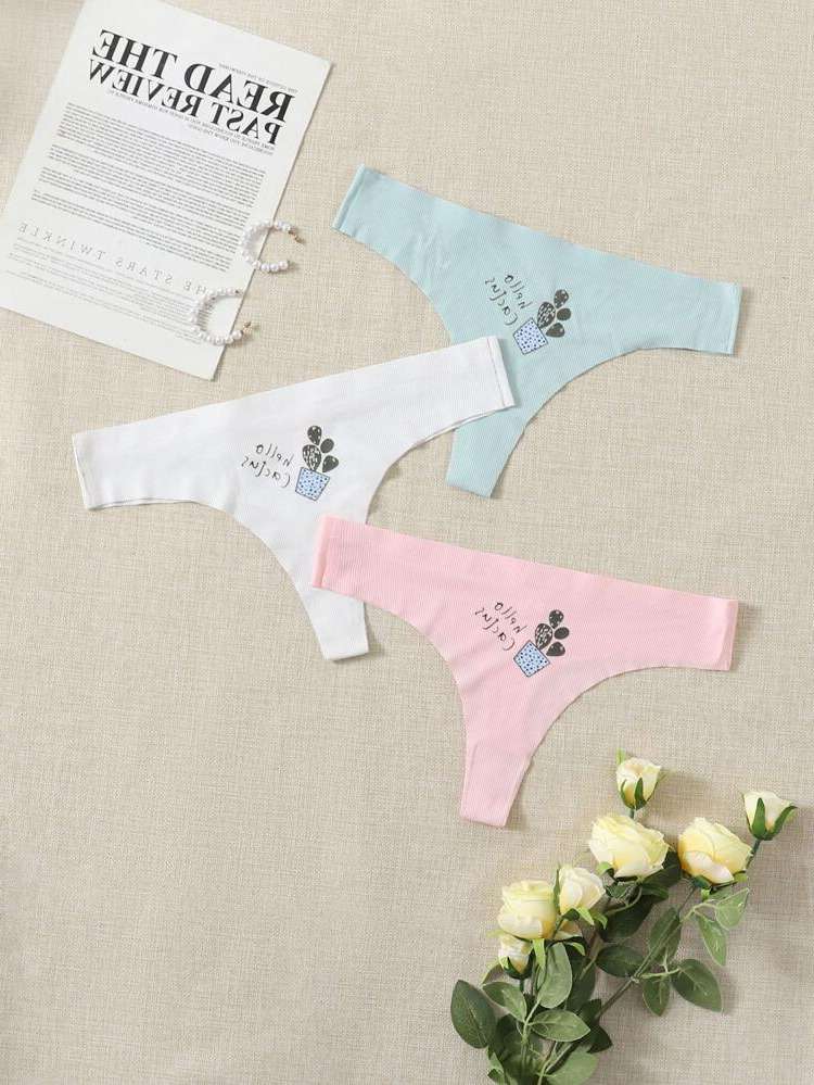  Multicolor Plants Women Plus Intimates 516