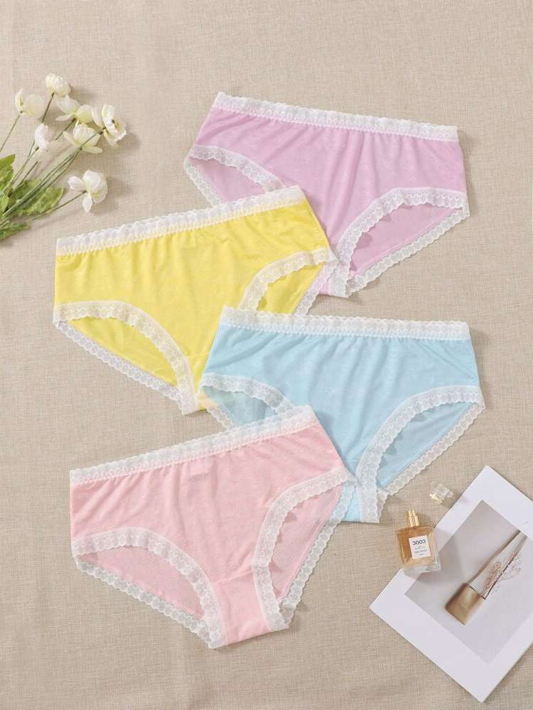 Multicolor  Plus Size Panties 1081