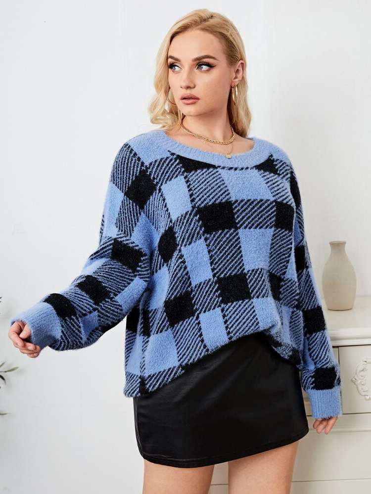 Long Sleeve Regular Oversized Plus Size Sweaters 960