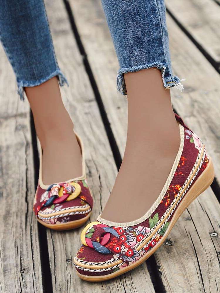  Floral Chain Women Flats 1528