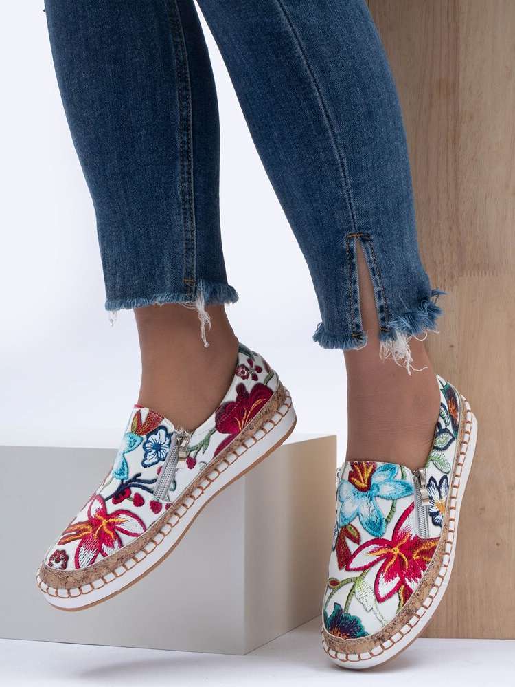  Floral Multicolor Women Shoes 5685