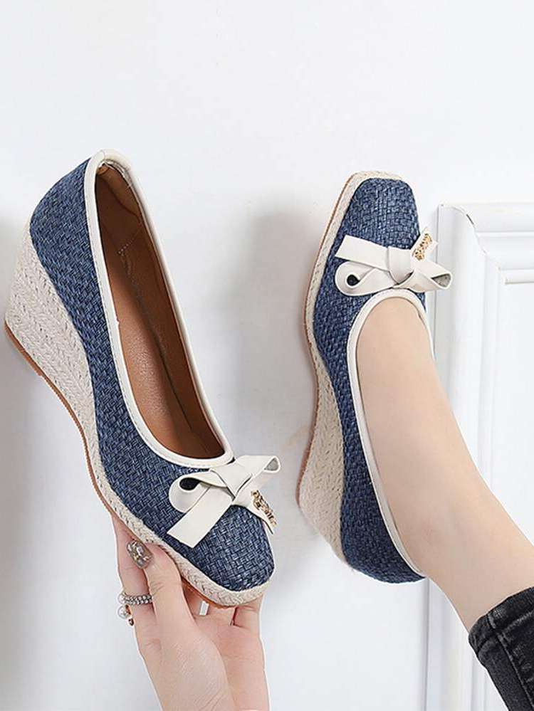 Multicolor Plain  Women Wedges  Flatform 842