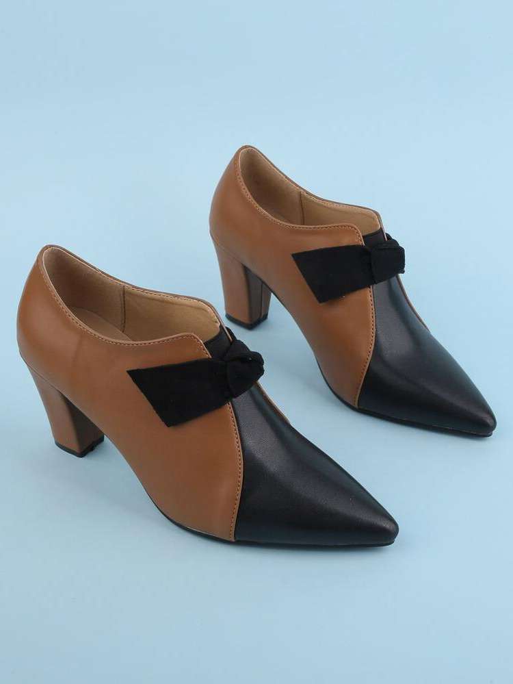 Knot Colorblock  Women Pumps 407