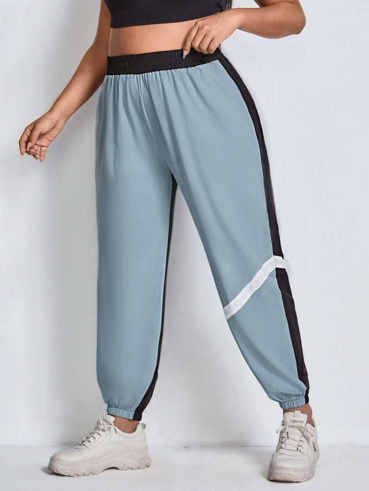   Multicolor Plus Size Sports Leggings  Pants 5355