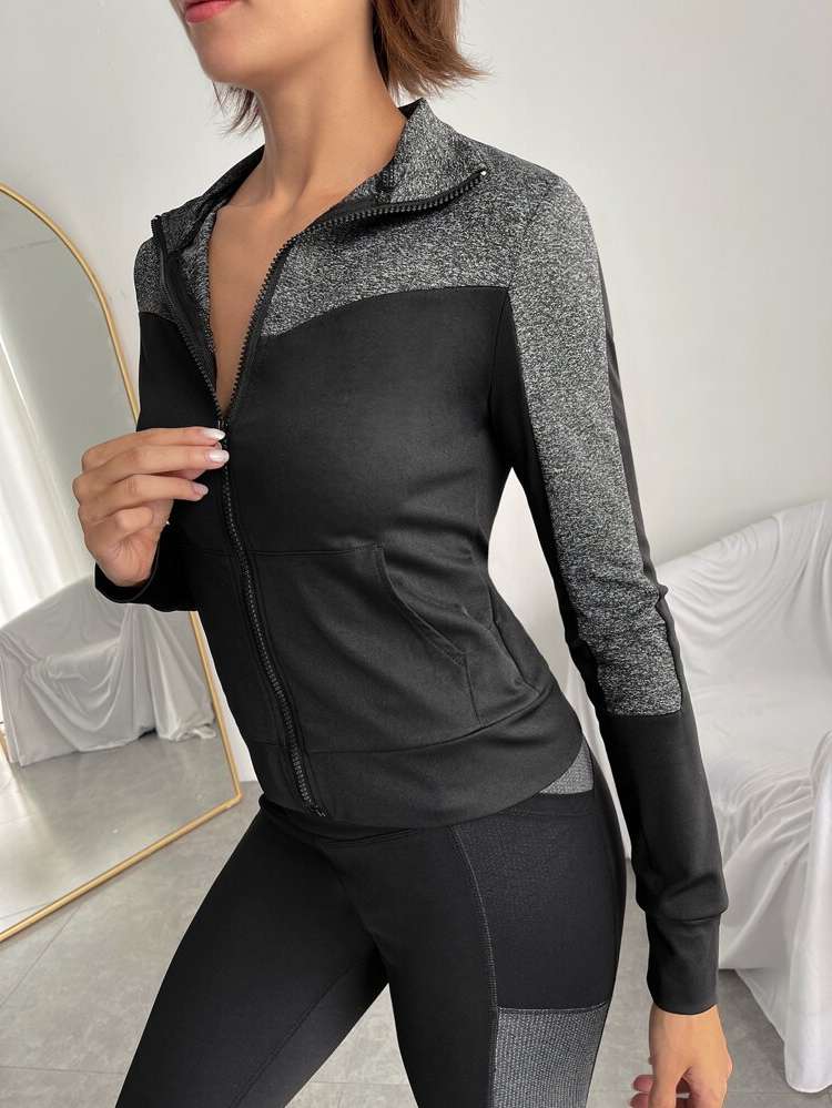 Long Sleeve Regular Zipper Sports 8054