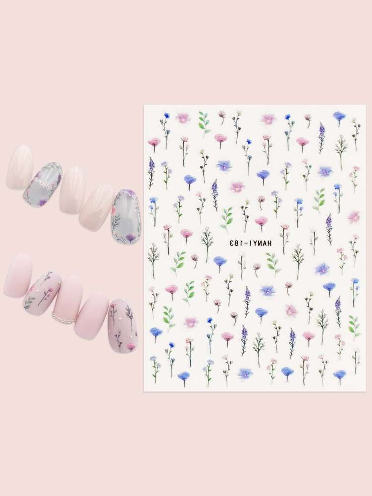   Floral Stickers  Decals 4625