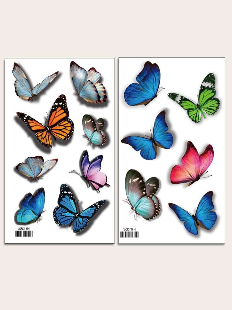  Multicolor Animal Temporary Tattoos 3711