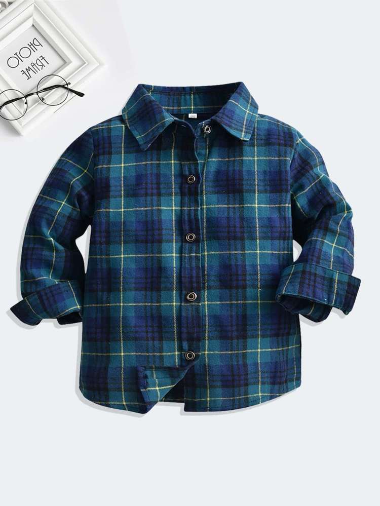  Gingham Collar Kids Clothing 931