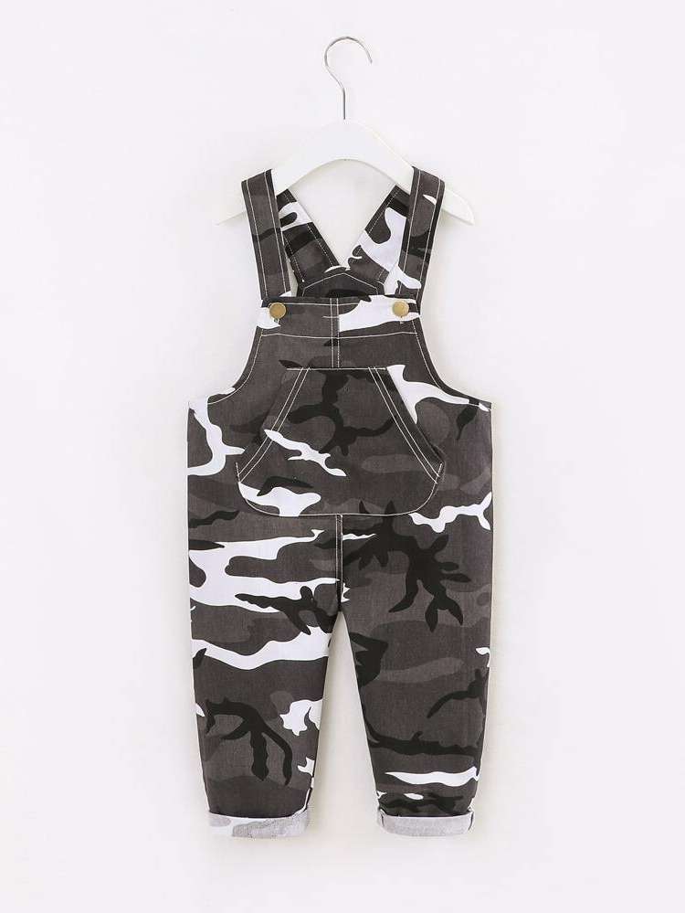 Camo Pocket Long Sleeveless Toddler Boys Clothing 496