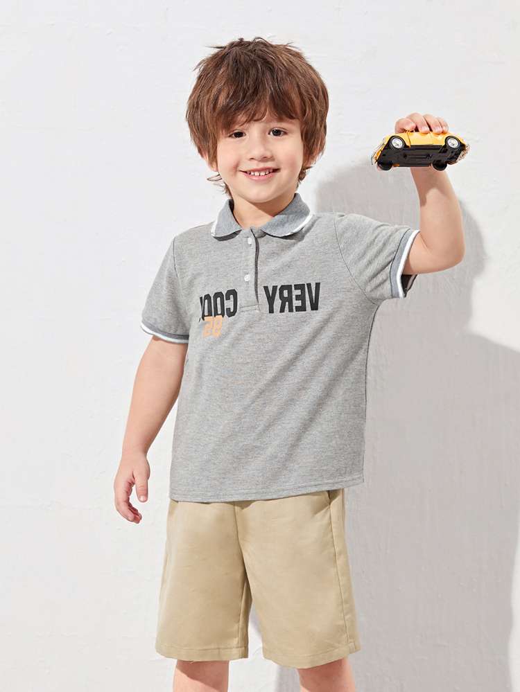 Sporty Striped Multicolor Toddler Boys Clothing 506