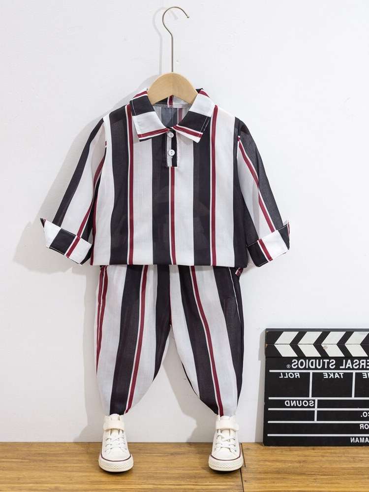  Striped Regular Fit Toddler Boys Clothing 2464