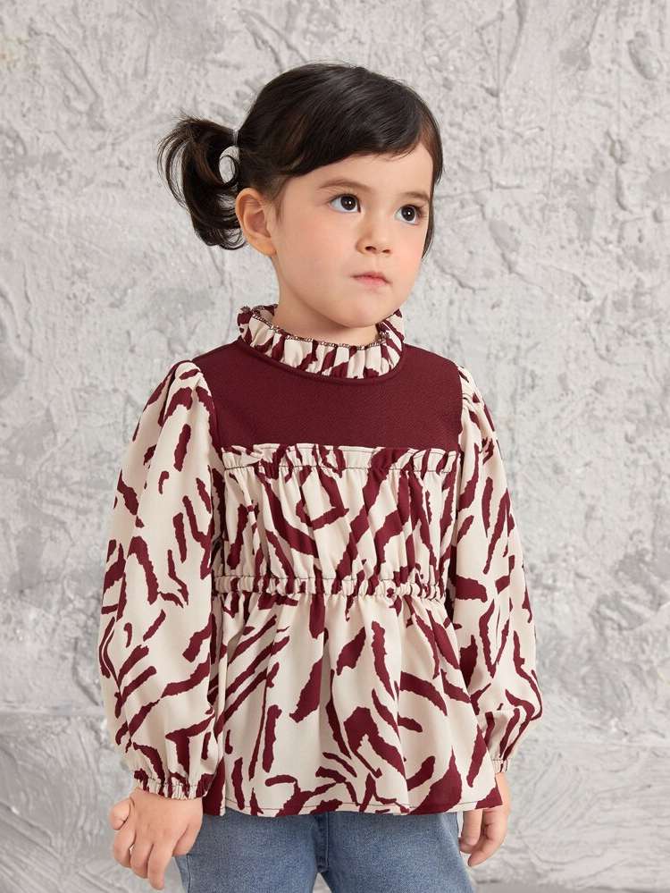 Long Sleeve Stand Collar Casual Kids Clothing 4861