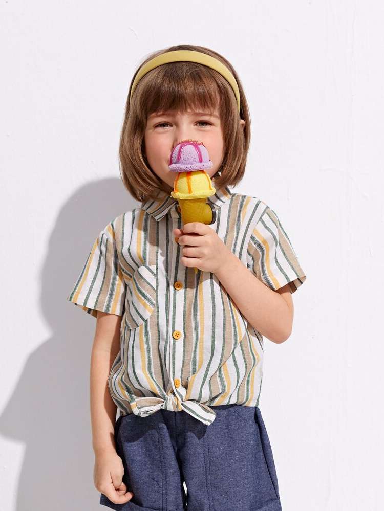  Regular Short Sleeve Casual Kids Clothing 502