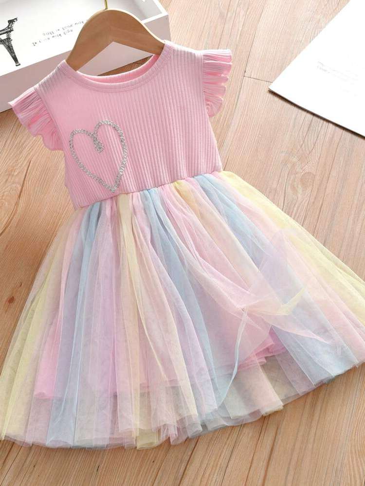 Short Regular Fit Ombre Toddler Girls Clothing 829