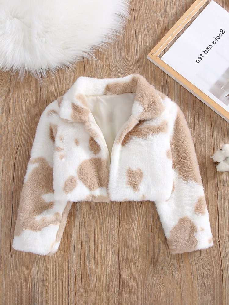 Collar Multicolor Long Sleeve Crop Toddler Girls Clothing 5673