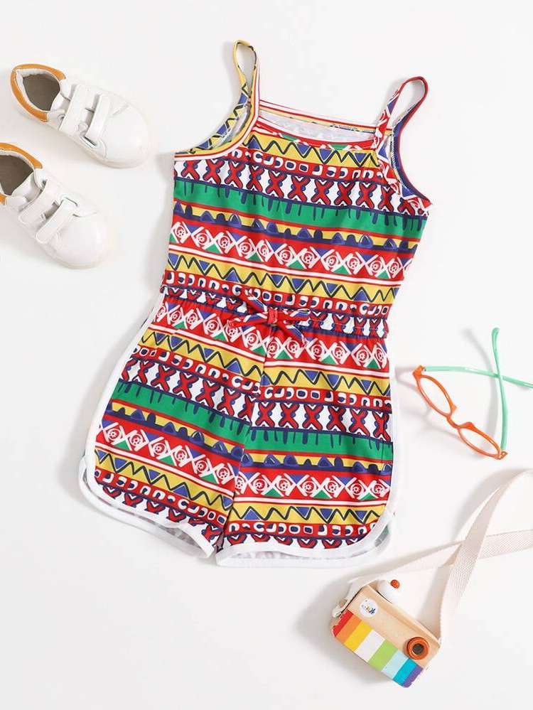 Spaghetti Strap Tribal Regular Fit Kids Clothing 766