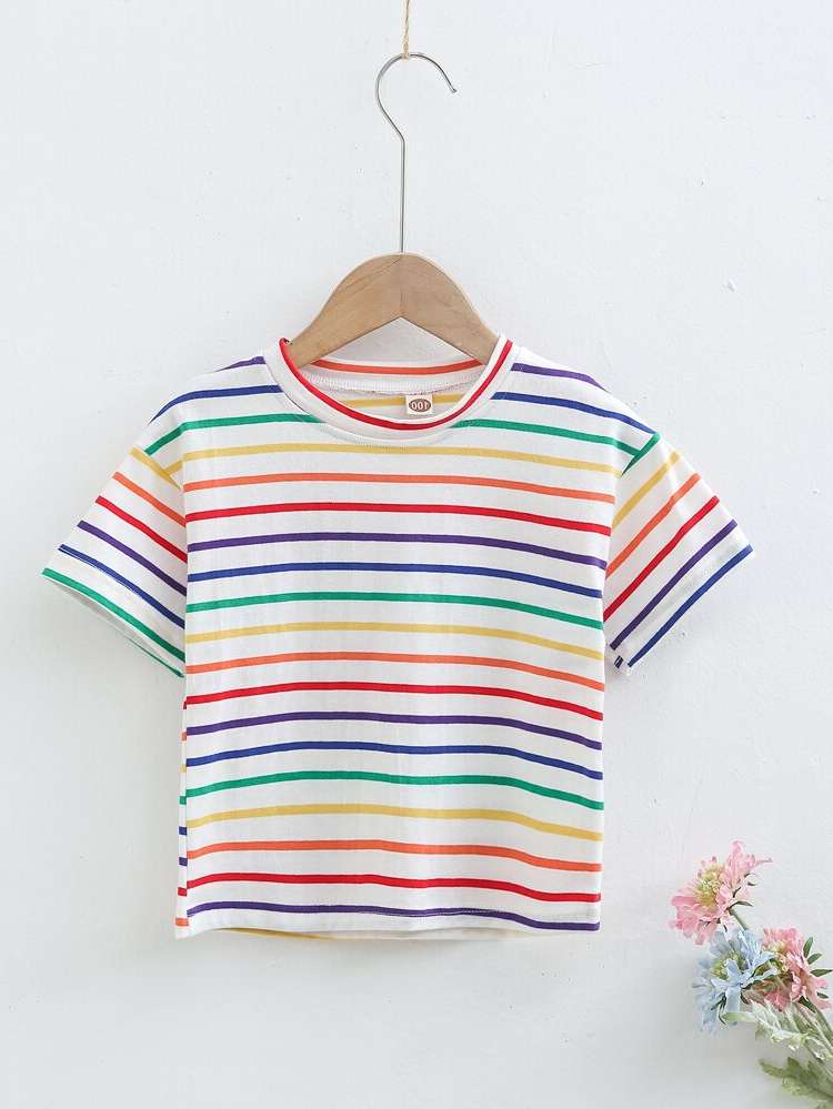  Short Sleeve Regular Casual Toddler Girl T-Shirts 406