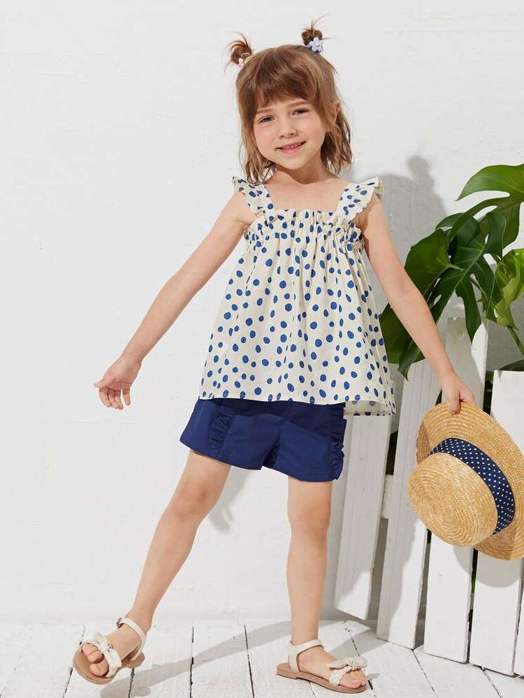 Straps Regular Fit Boho Regular Toddler Girls Clothing 3924