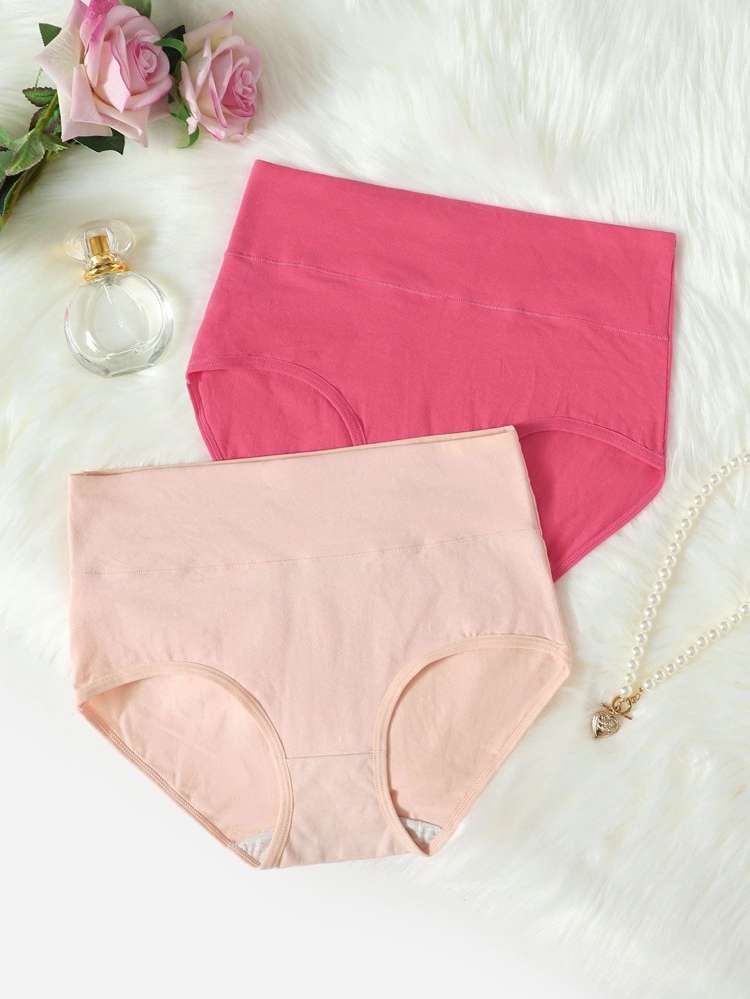  Simple Multicolor Plus Size Panties 5416