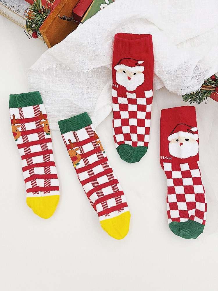  Christmas Casual Kids Socks 9896