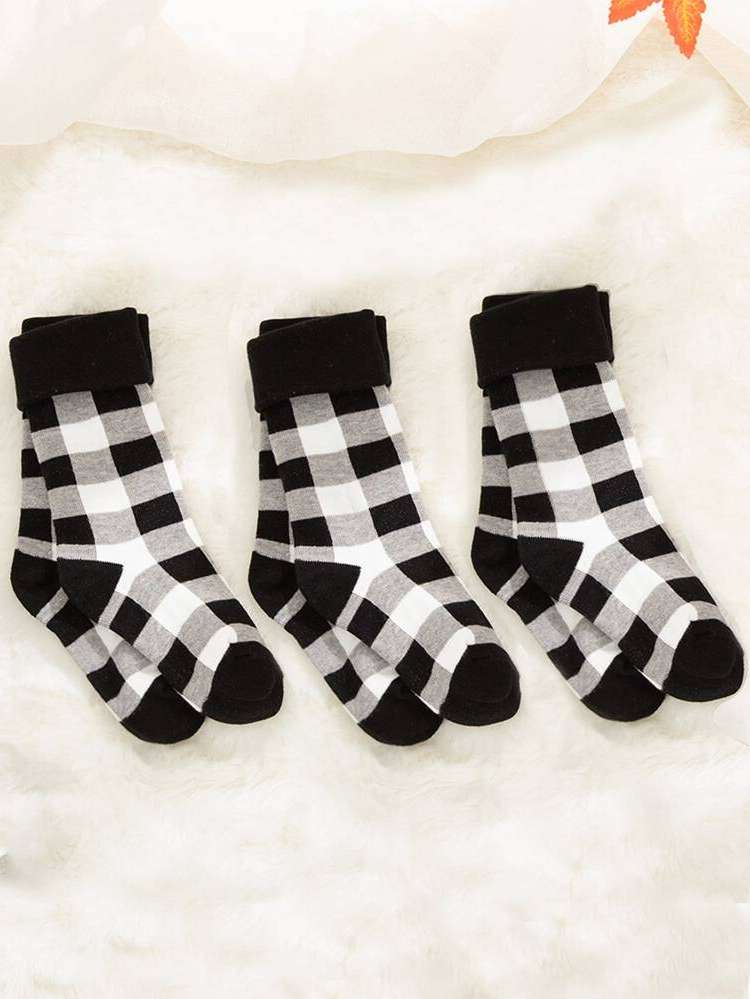  Plaid  Kids Socks 3040