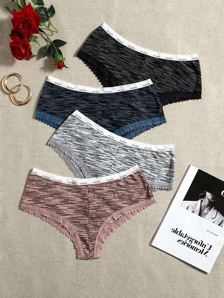 Simple  Plus Size Panties 5692