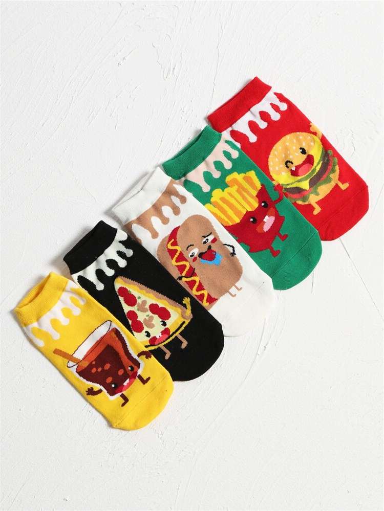 Multicolor Cartoon  Women Socks  Hosiery 417