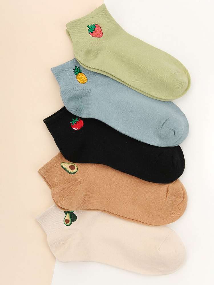 Fruit&Vegetable Multicolor  Women Socks 714